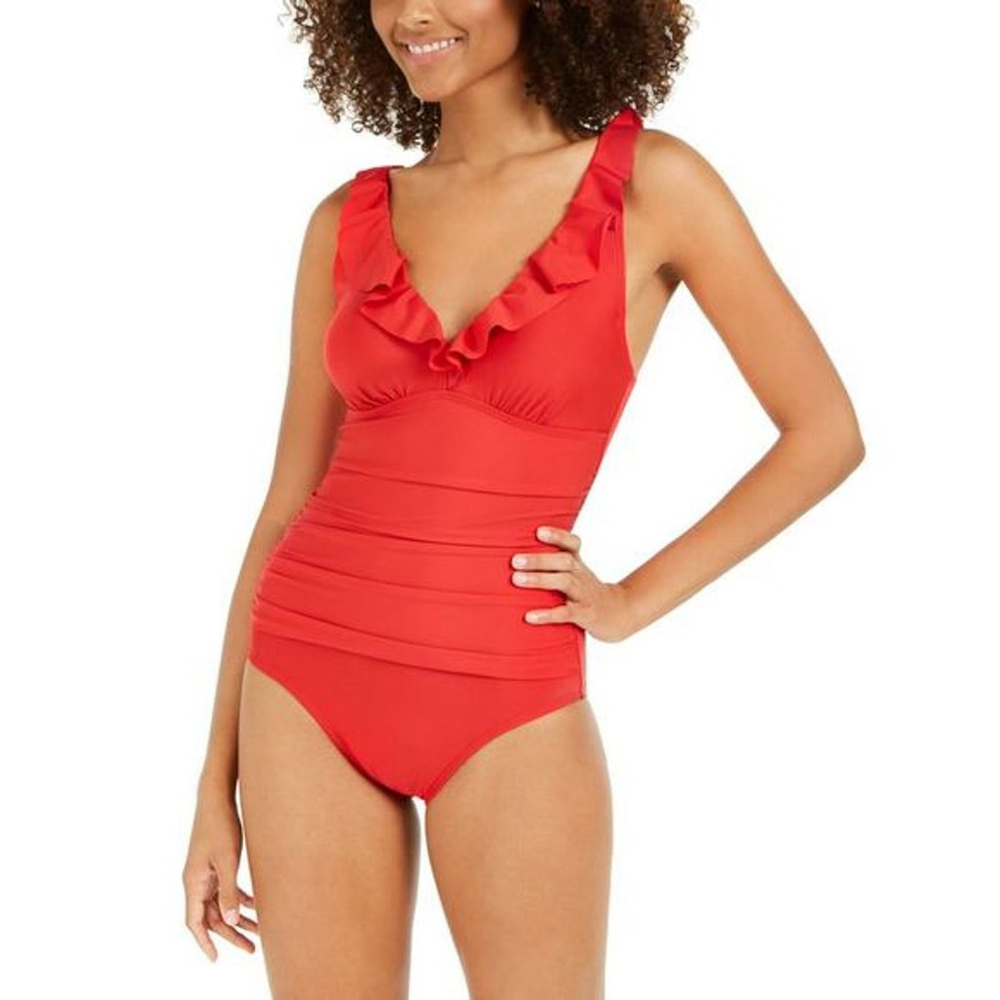 DKNY Full Coverage Tummy Control Bikini Top XS